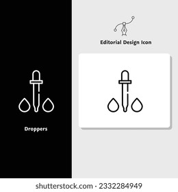 Icono de diseño editorial, icono de diseño vectorial