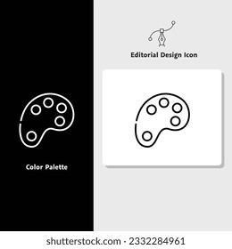 Icono de diseño editorial, icono de diseño vectorial