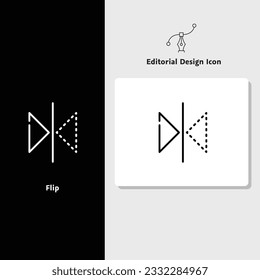 Icono de diseño editorial, icono de diseño vectorial