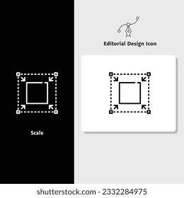 Icono de diseño editorial, icono de diseño vectorial