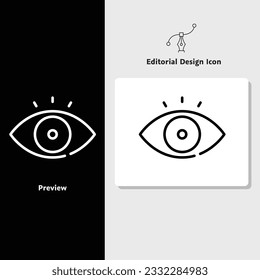 Icono de diseño editorial, icono de diseño vectorial