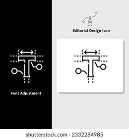 Icono de diseño editorial, icono de diseño vectorial