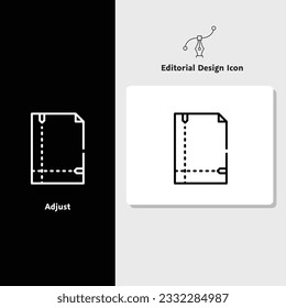 Editorial design icon, vector design icon