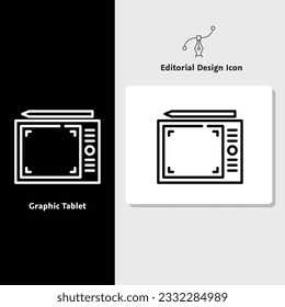 Icono de diseño editorial, icono de diseño vectorial