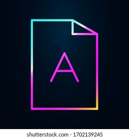 , icono de archivo nolan. Línea delgada simple, contorno vector de diseño editorial iconos para ui y ux, sitio web o aplicación móvil