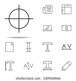 Editorial, Guide Icon. Editorial Design Icons Universal Set For Web And Mobile