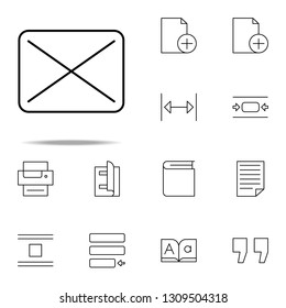 editorial, image icon. editorial design icons universal set for web and mobile