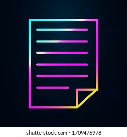 editorial, note nolan icon. Simple thin line, outline vector of Editorial design icons for ui and ux, website or mobile application