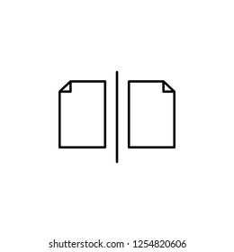 editorial, pages icon. Element of editorial design icon. Thin line icon for website design and development, app development. Premium icon