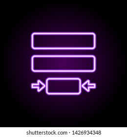 editorial, paragraph neon icon. Elements of editorial design set. Simple icon for websites, web design, mobile app, info graphics