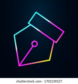 editorial, pen tool nolan icon. Simple thin line, outline vector of Editorial design icons for ui and ux, website or mobile application