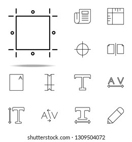editorial, print guides icon. editorial design icons universal set for web and mobile