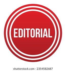 Editorial red banner design vector illustration