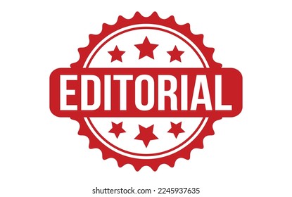 Vector de sello de goma editorial