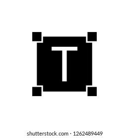 editorial, select, text icon. Simple glyph vector of text editor set icons for UI and UX, website or mobile application
