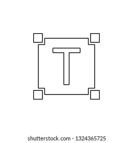 editorial, select, text icon. Simple thin line, outline vector of Text editor icons for UI and UX, website or mobile application
