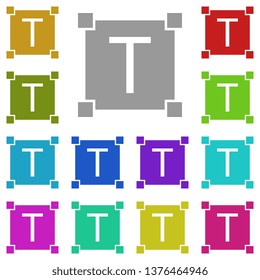 editorial, select, text multi color icon. Simple thin line, outline vector of Text editor icons for UI and UX, website or mobile application