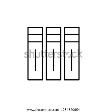 editorial, volumes icon. Element of editorial design icon. Thin line icon for website design and development, app development. Premium icon