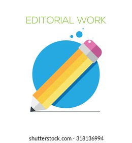 Editorial work colourful creative illustration, whicn can be used in your webdesign.