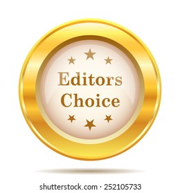 Editors choice icon. Internet button on white background. EPS10 vector. 