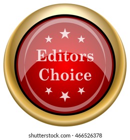 Editors choice icon. Internet button on white background. EPS10 vector.
