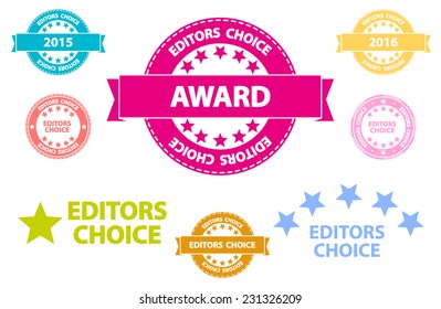 Editors Choice Quality Product Award Retro Icons