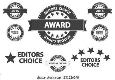 Editors Choice Quality Product Award Retro Icons