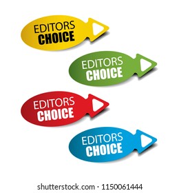 Editors choice Realistic,Sticker and Tag set -vector illustration