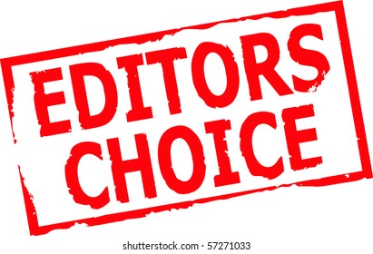 editors choice stamp vector illustration