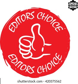 Editors choice stamp.vector