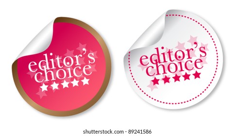 Editor's choice sticker