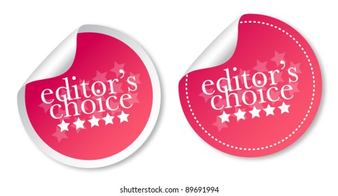 Editor's choice sticker
