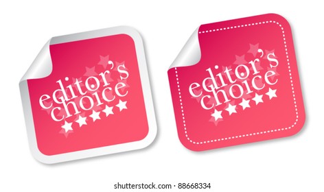 Editor's choice stickers