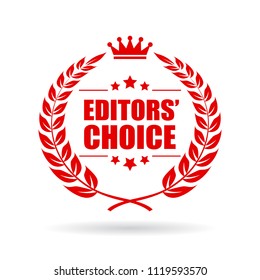Editors choice vector icon isolated on white background