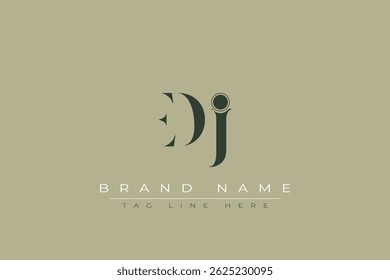 EDJ abstract letter logo design. This logo is designed by three abstract letters.