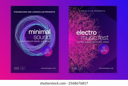 Edm Background. Blue Dj Magazine. Sound Trance Graphic. Pink Techno Design. Party Banner. Electro Invite. Nightclub Disco Invitation. Green Edm Background