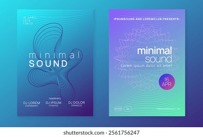 Edm Design. Pink Music Banner. Blue Dance Event. Fest Flyer. Trance Invite. Electronic Audio Illustration. Sound Festival Template. Green Edm Design