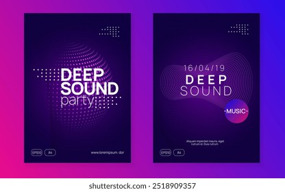 Edm Design. Violet Dance Flyer. Techno Banner. Dj Electro Graphic. Green Discotheque Event. Nightclub Radio Illustration. Festival Invite. Pink Edm Design