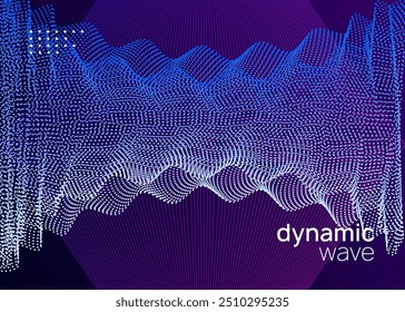 Edm Design. Violet Night Club Set. Blue Sound Background. Fest Poster. Psychedelic Disco Illustration. Trance Invite. Techno Festival Element. Green Edm Design