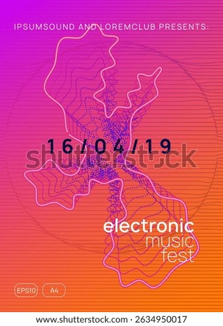 Edm Event. Pink Music Design. Electronic Radio Illustration. Fest Concert Graphic. Blue Night Club Set. Dance Flyer. Electro Cover. Green Edm Event