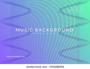 Edm flyer. Bright discotheque banner template. Dynamic fluid shape and line. Neon edm flyer. Electro trance music. Techno dj party. Electronic sound event. Club dance poster.