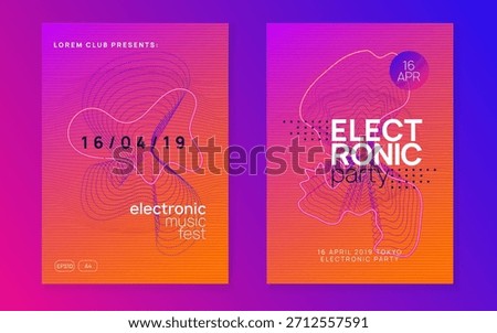 Edm Flyer. Discotheque Concert Element. Green Dj Set. Blue Dance Background. Trance Invite. Electronic Beat Invitation. Party Poster. Violet Edm Flyer