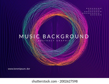 Edm Flyer. Dynamic Fluid Shape And Line. Geometric Show Brochure Layout. Neon Edm Flyer. Electro Trance Music. Techno Dj Party. Electronic Sound Event. Club Dance Poster.