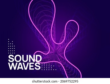 Edm flyer. Futuristic concert cover layout. Dynamic fluid shape and line. Neon edm flyer. Electro trance music. Techno dj party. Electronic sound event. Club dance poster.