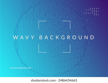 Edm Flyer. Green Sound Background. Festival Vector. Pink Techno Design. Electronic Audio Illustration. Music Electro Graphic. Discotheque Set. Blue Edm Flyer