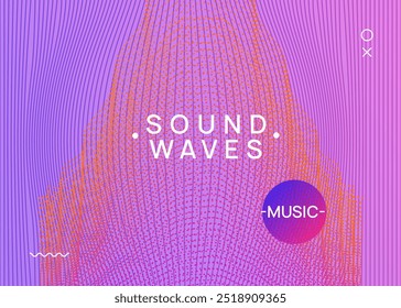 Edm Flyer. Violet Music Background. Pink Discotheque Magazine. Techno Concert Template. Electro Cover. Dj Event. Electronic Disco Illustration. Blue Edm Flyer