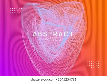 Edm Poster. Green Party Flyer. Dance Trance Template. Electro Vector. Violet Fest Magazine. Techno Banner. Psychedelic Audio Illustration. Blue Edm Poster