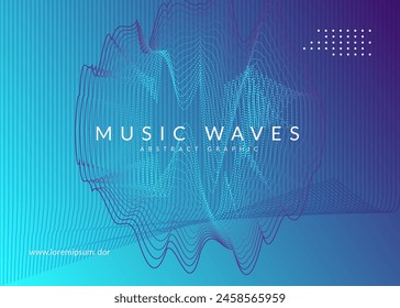 Edm Set. Pink Night Club Background. Nightclub Radio Illustration. Trance Vector. Dance Design. Party Festival Element. Blue Sound Event. Violet Edm Set