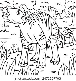 Edmontosaurus Dinosaur Coloring Page for Kids