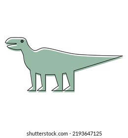 Edmontosaurus icon vector illustration logo template for many purpose. Isolated on white background.